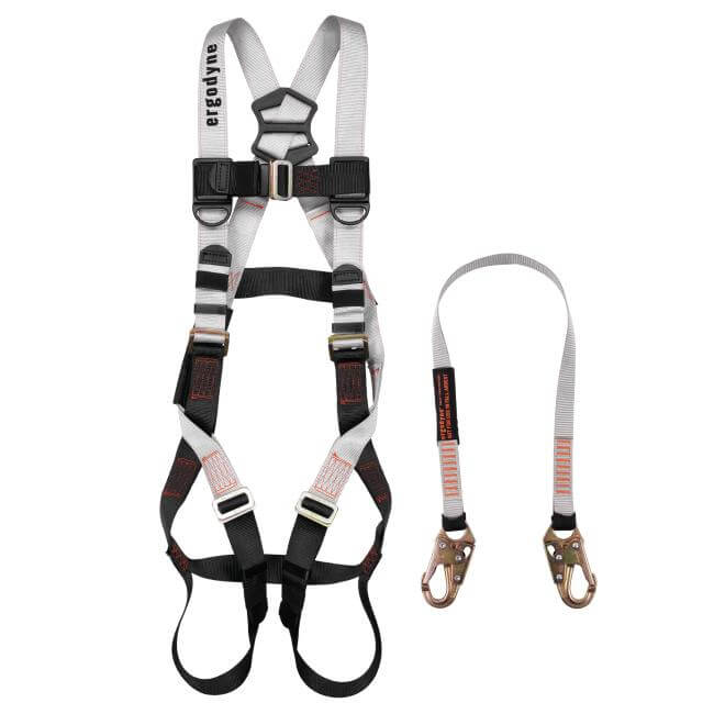 Ergodyne Squids 3201 Fall Restraint Harness & Lanyard Kit