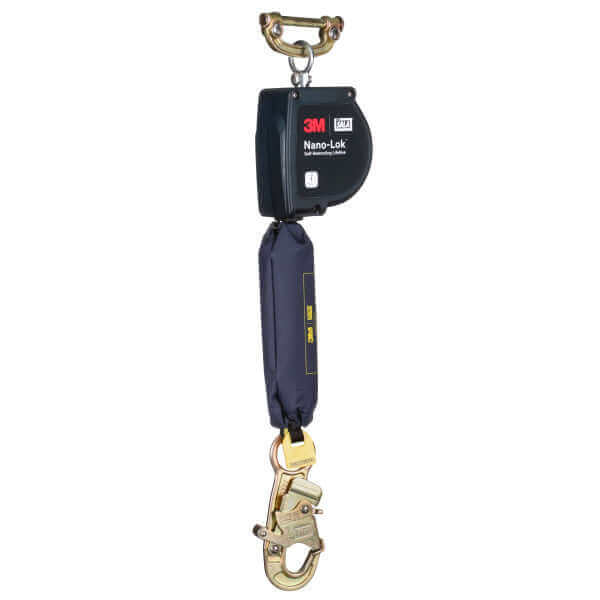 3M™ Class 1 DBI-SALA® Nano-Lok™ XL Self Retracting Lifeline with Quick Connect, Web, 11 ft.