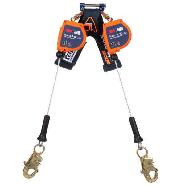 3M™ Class 2 DBI-SALA® Nano-Lok™ Edge Twin-Leg Personal Self Retracting Lifeline x 8 ft.