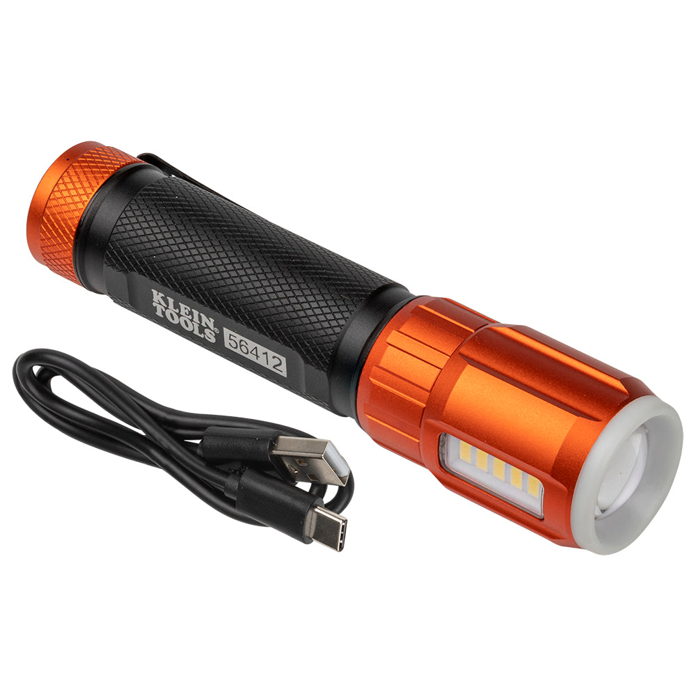 Klein Rechargeable LED Flashlight W/ Work light