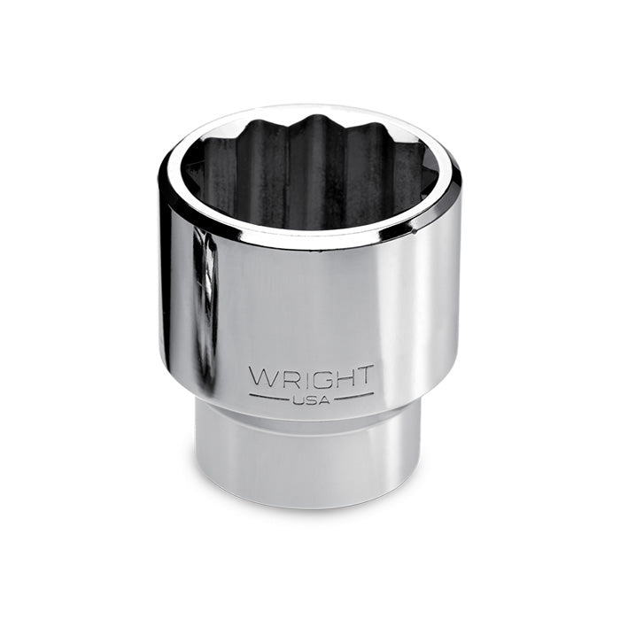 Wright SAE 12 Point Chrome Socket, 3/4" Drive