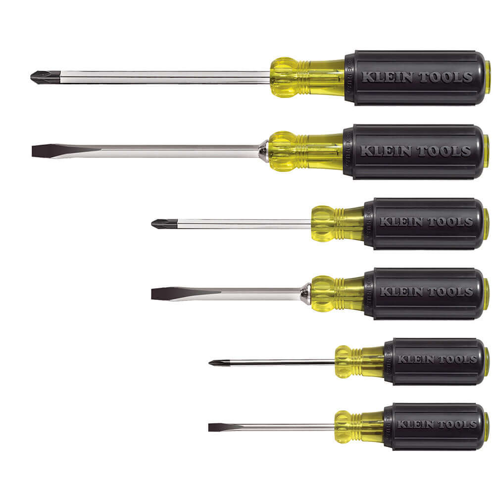 Klein 6-pc Slotted and Phillips Screwdriver Set
