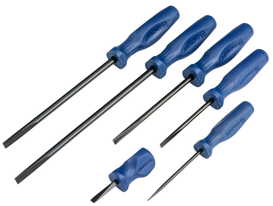 Wright 6 Piece Slotted Screwdriver Set