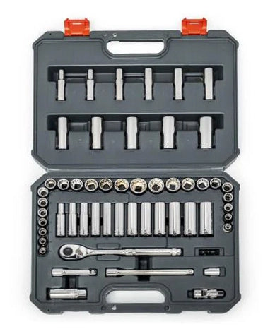 Crescent SAE/Metric Socket Set, 3/8" Drive, 57pc
