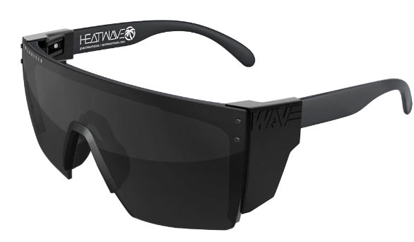Heatwave Custom Lens Lazer Face Z87 Polarized Sunglasses, Black Frame