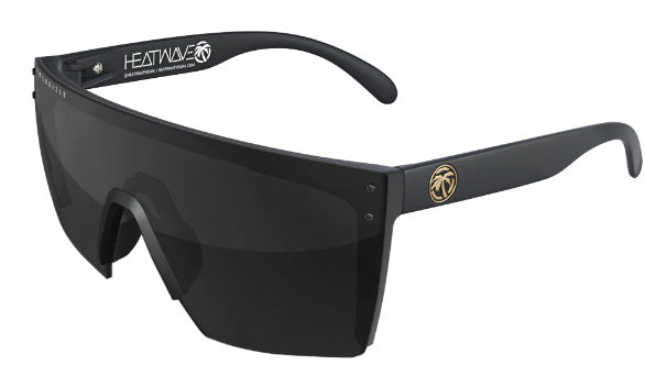 Heatwave Custom Lens Lazer Face Z87 Polarized Sunglasses, Black Frame