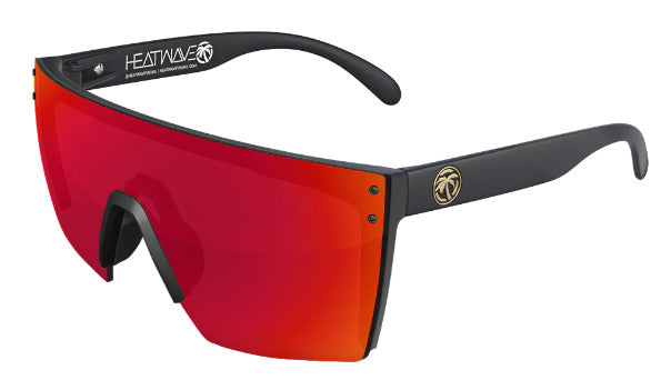 Heatwave Custom Lens Lazer Face Z87 Polarized Sunglasses, Black Frame