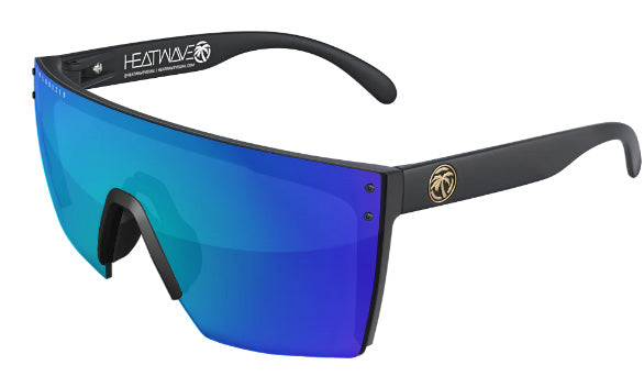 Heatwave Custom Lens Lazer Face Z87 Polarized Sunglasses, Black Frame