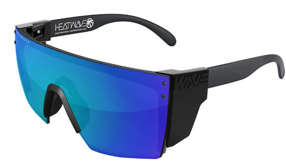 Heatwave Custom Lens Lazer Face Z87 Polarized Sunglasses, Black Frame