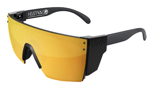 Heatwave Custom Lens Lazer Face Z87 Polarized Sunglasses, Black Frame