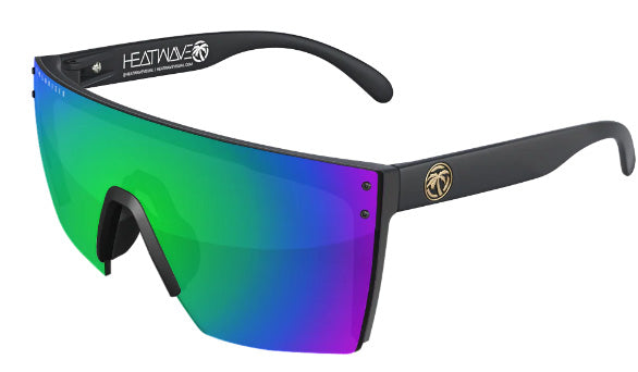 Heatwave Custom Lens Lazer Face Z87 Polarized Sunglasses, Black Frame