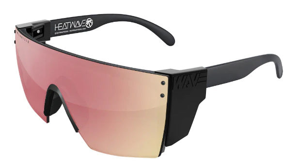 Heatwave Custom Lens Lazer Face Z87 Polarized Sunglasses, Black Frame