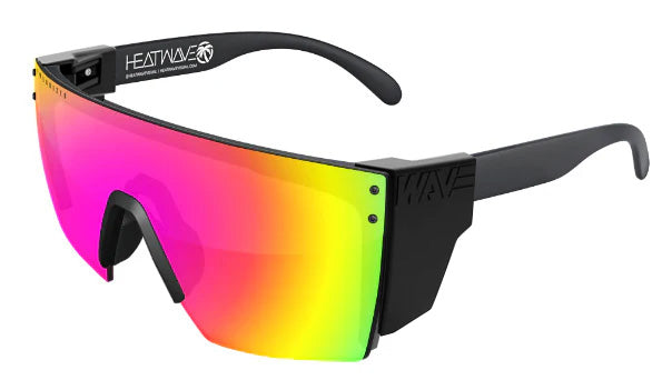 Heatwave Custom Lens Lazer Face Z87 Polarized Sunglasses, Black Frame