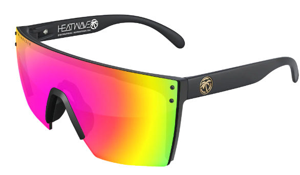 Heatwave Custom Lens Lazer Face Z87 Polarized Sunglasses, Black Frame