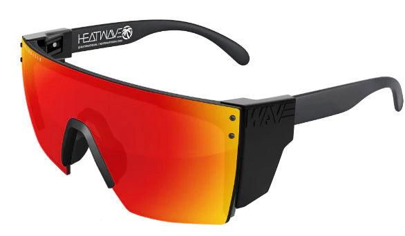 Heatwave Custom Lens Lazer Face Z87 Polarized Sunglasses, Black Frame