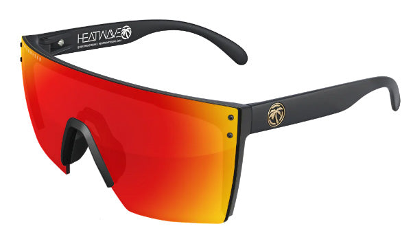 Heatwave Custom Lens Lazer Face Z87 Polarized Sunglasses, Black Frame