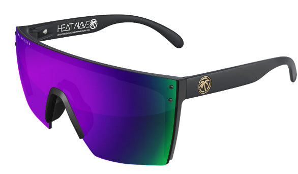 Heatwave Custom Lens Lazer Face Z87 Polarized Sunglasses, Black Frame