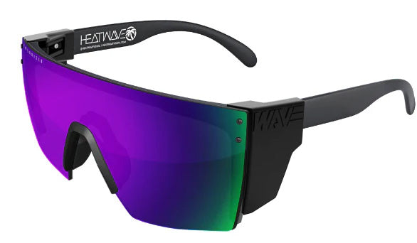 Heatwave Custom Lens Lazer Face Z87 Polarized Sunglasses, Black Frame