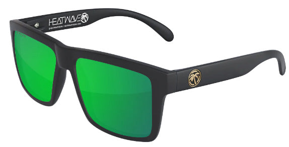 Heatwave Custom Lens Vise Z87 Polarized Sunglasses, Black Frame