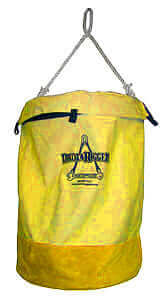 Canvas Bag w/Leather Bottom -12'' width x 17'' height