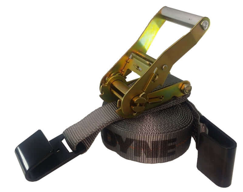 Ratchet Strap 2" x 40' w/Rhino webbing (Flat hooks)