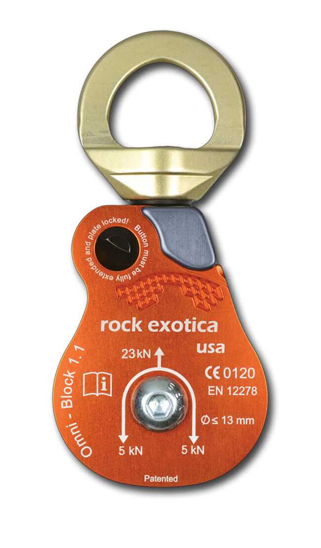 Rock Exotica® Single Sheave Omni-Block 1.1"