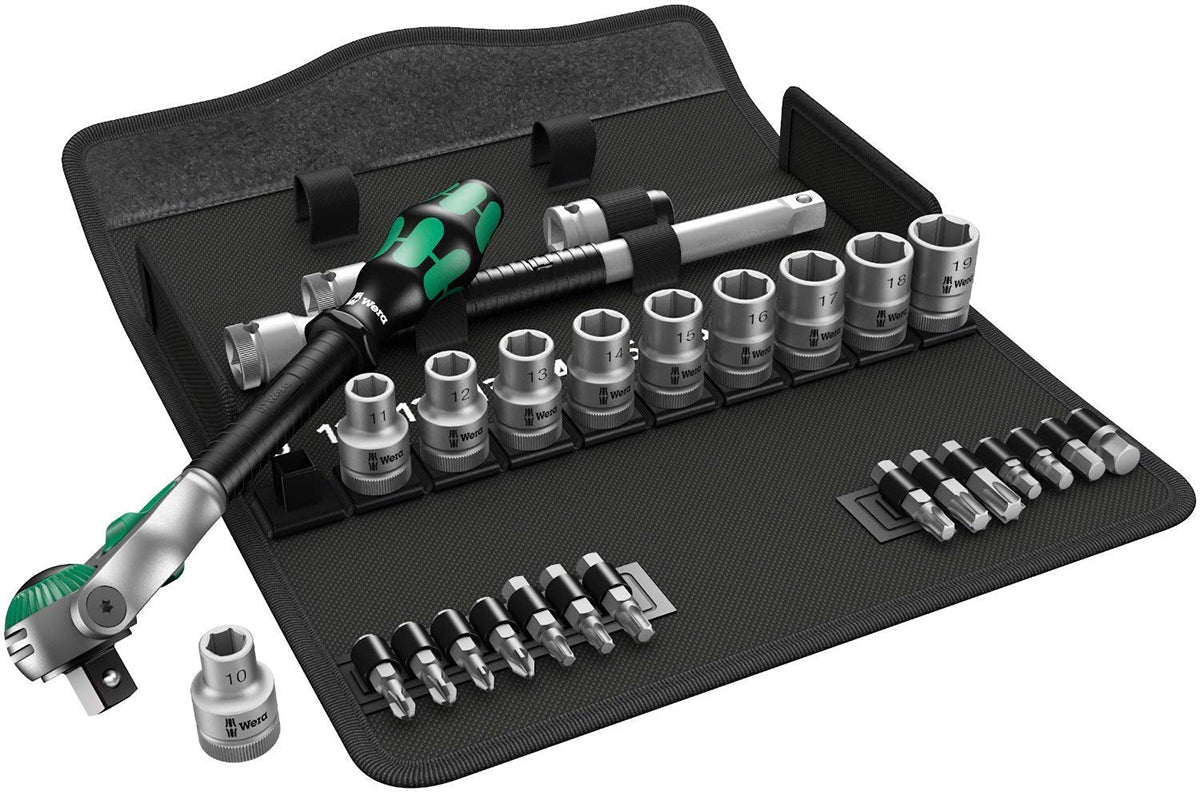 Wera Zyklop Metric Socket Set, 1/2" drive, 25 pc