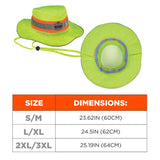 Ergodyne Chill-Its 8935CT Hi-Vis Cooling Ranger Sun Hat