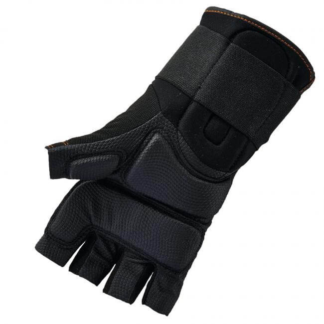 Ergodyne ProFlex 910 Half-Finger Impact Gloves and Wrist Support