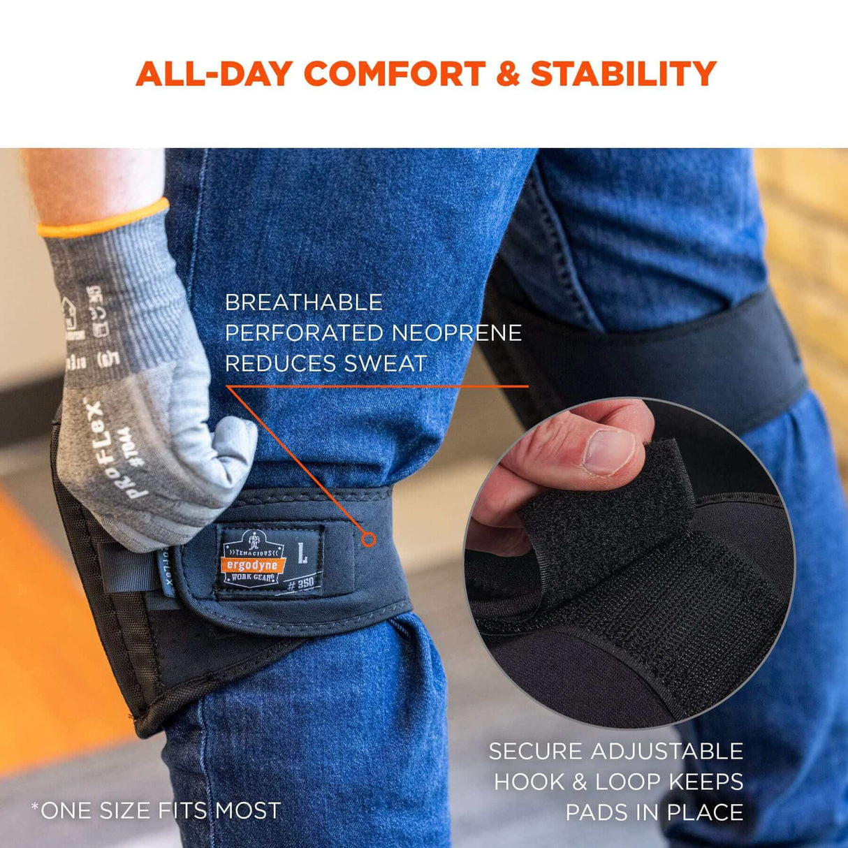 Ergodyne ProFlex 350HL Gel Foam Knee Pads