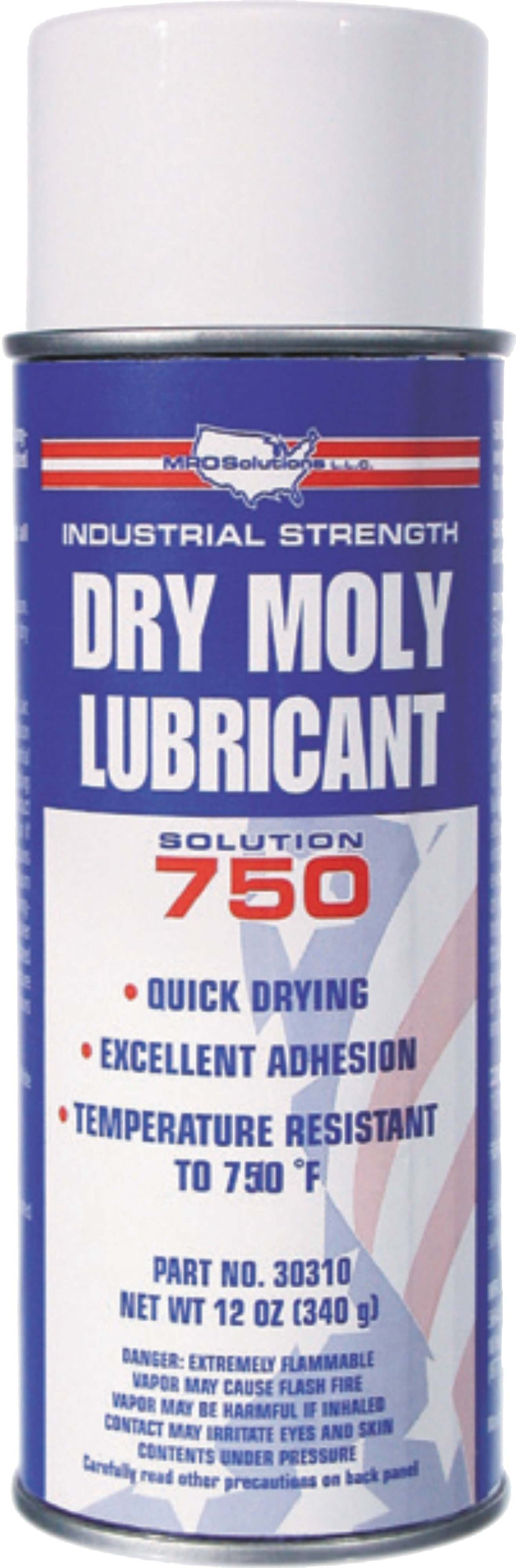 MRO Solution 750 – Dry Moly Lubricant 12 oz Aerosol