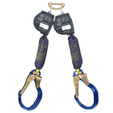 3M™ Class 1 DBI-SALA® Nano-Lok™ Extended Length Twin-Leg Self Retracting Lifeline, Web, 9 ft.