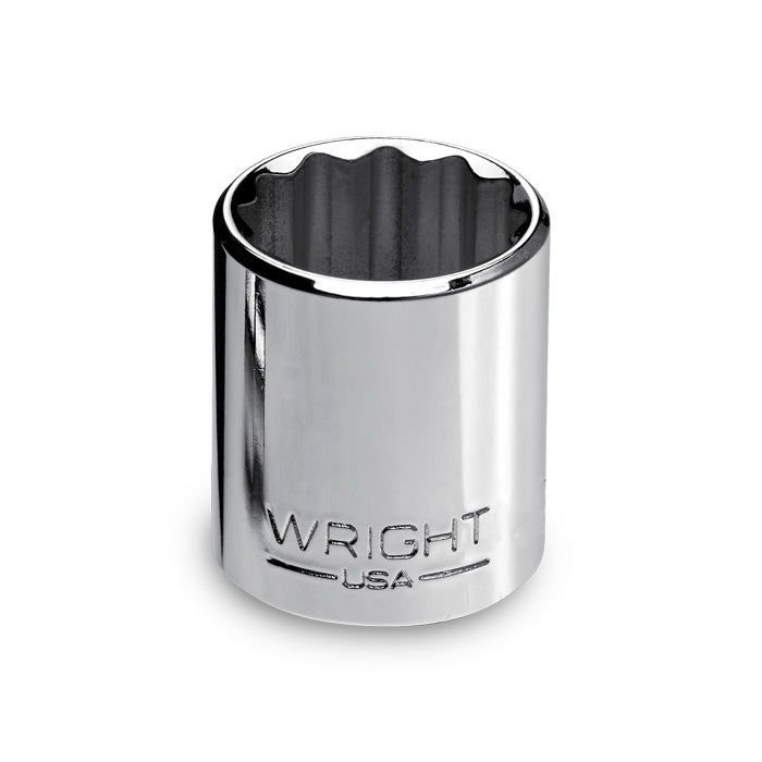 Wright SAE 12 Point Hand Socket, 3/8" Drive