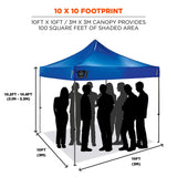 Ergodyne SHAX 6000 Heavy-Duty Pop-Up Tent, 10ft x 10ft