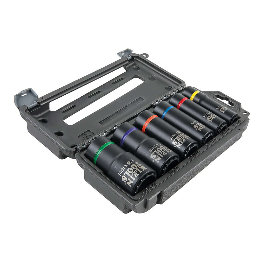 Klein SAE 2-In-1 Impact Socket Set, 6 pc