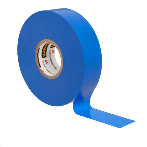 Scotch Vinyl Color Coding Electrical Tape 35, 3/4 x 66' Blue