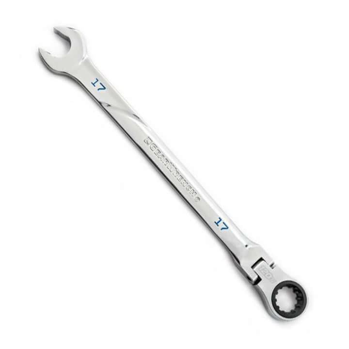 gear wrench GearWrench 86217 17mm 120XP Universal Spline XL Flex Head Ratcheting Combination Wrench