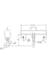 Peerless 7.5 Ton Fork Truck Hook Beam