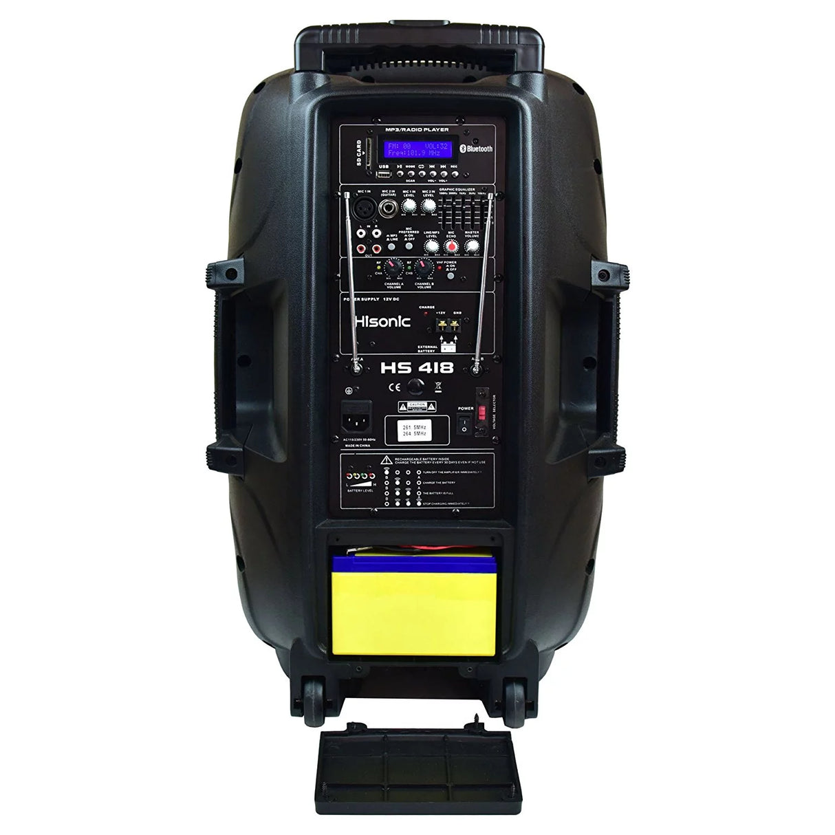 Hisonic HS418 15" Wireless Rechargeable PA System
