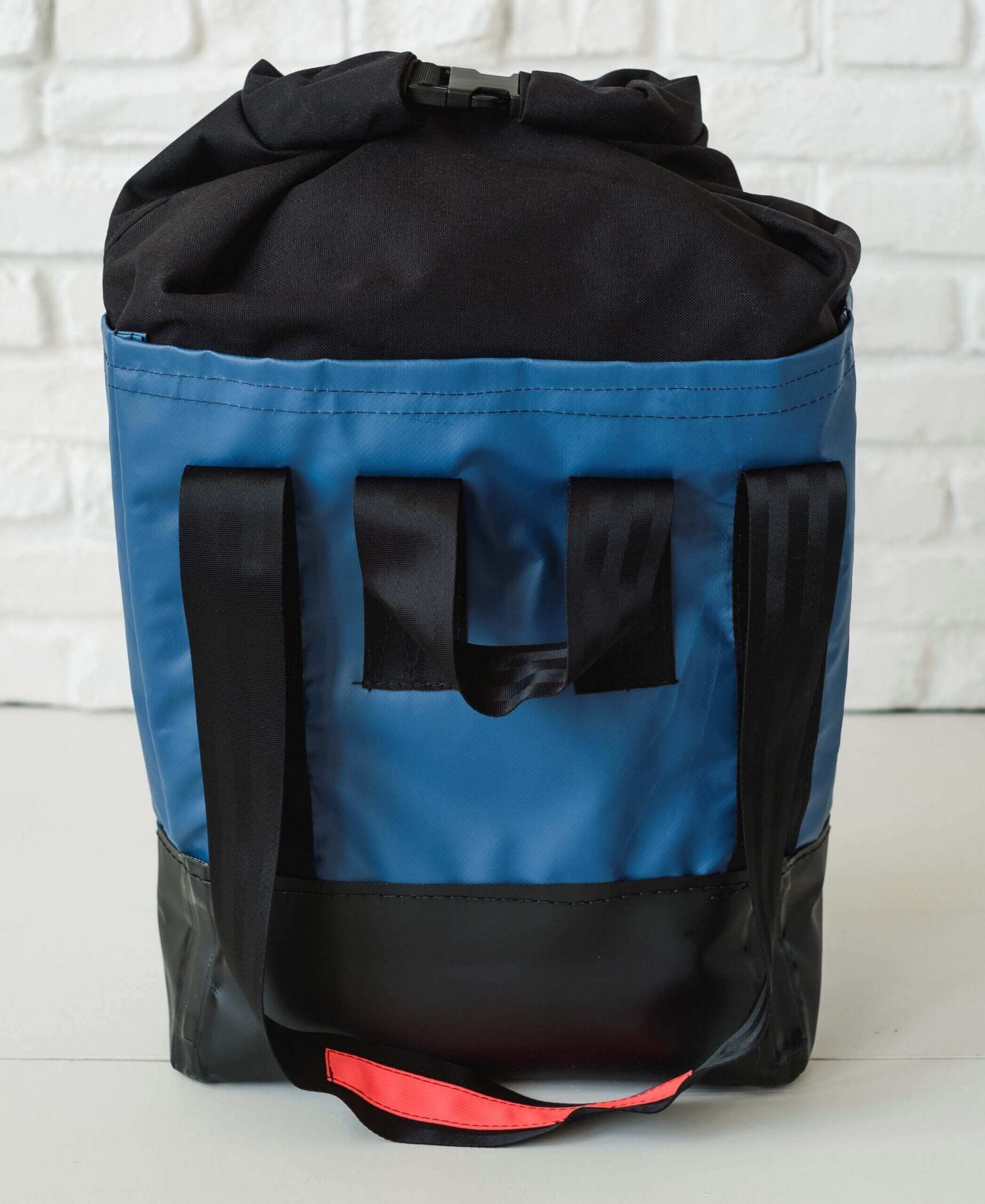 blue tackle bag with plastic zipper 100 bollers Last US Bag 100 lb Vinyl Lift Tote – Dakota Riggers & Tool Supply, Inc