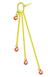 4 Legged Tool Lifting Web Sling, Snap Hooks