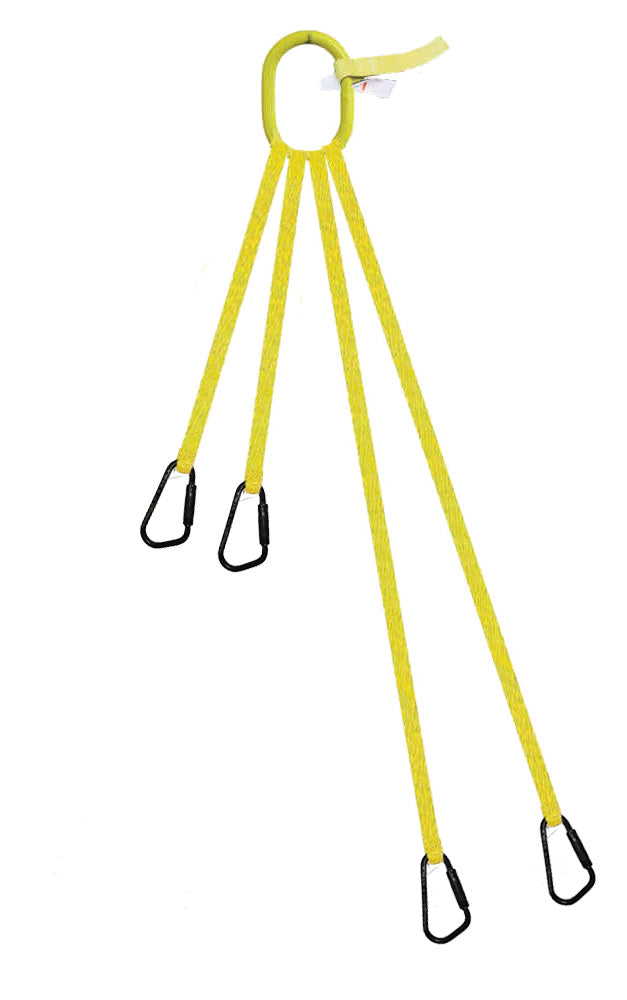 4 Legged Tool Lifting Web Sling, Medium Quick Rigging Connector