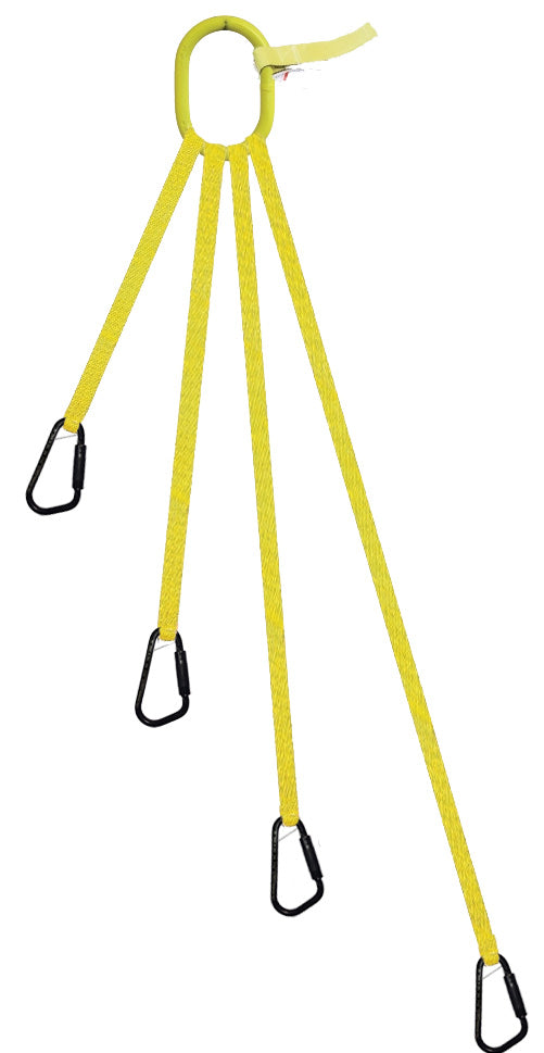 4 Legged Tool Lifting Web Sling, Medium Quick Rigging Connector