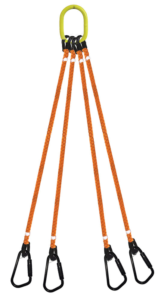 4-Legged Tool Lifting Rope Sling, Medium Quick Rigging Connectors ...