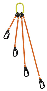 4-Legged Tool Lifting Rope Sling, Small Quick Rigging Connectors
