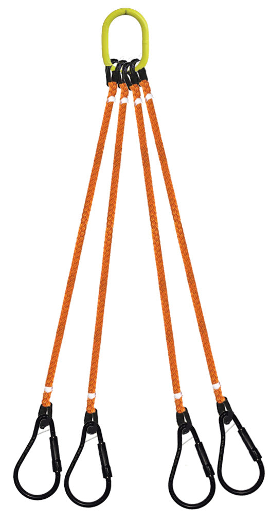 4-Legged Tool Lifting Rope Sling, Large Quick Rigging Connectors ...
