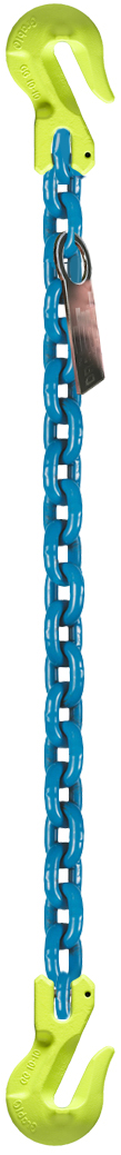9/32" Grade 80 Single Leg Lifting Chain Sling With Grab Hook – CHOOSE YOUR LENGTH – Advantage Rigging
