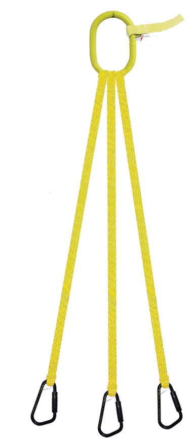 3 Legged Tool Lifting Web Sling, Medium Quick Rigging Connector