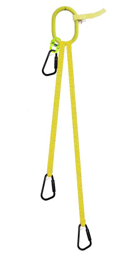 3 Legged Tool Lifting Web Sling, Medium Quick Rigging Connector