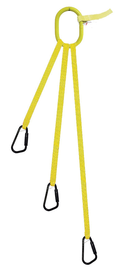 3 Legged Tool Lifting Web Sling, Medium Quick Rigging Connector